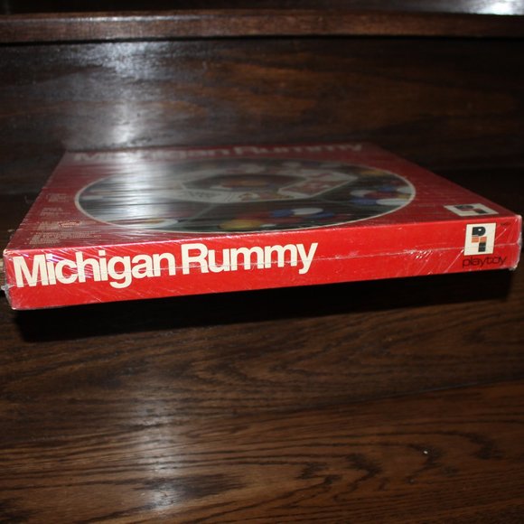 3/$77❤️vintage Michigan Rummy board game 14" Plastic Tray & Chips #5551 Playtoy - Picture 4 of 4